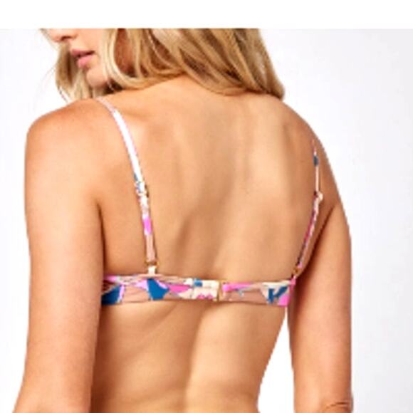 L*Space Eco Chic Econyl Rose Bikini Top Small - Picture 2 of 8